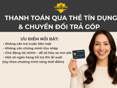 CHÍNH SÁCH TRẢ GÓP THÔNG QUA THẺ TÍN DỤNG NGÂN HÀNG 